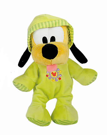  peluche pluto chien pyjama capuche vert 